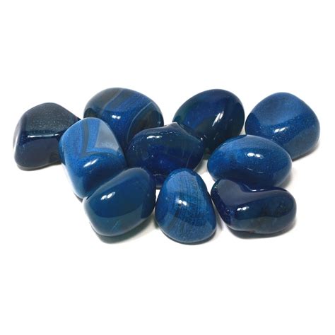 Blue Agate Tumble Stone 20 25mm