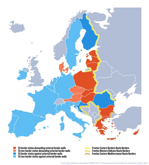 Eu Member States Demanding Eu Funded Border Walls Maps On The Web
