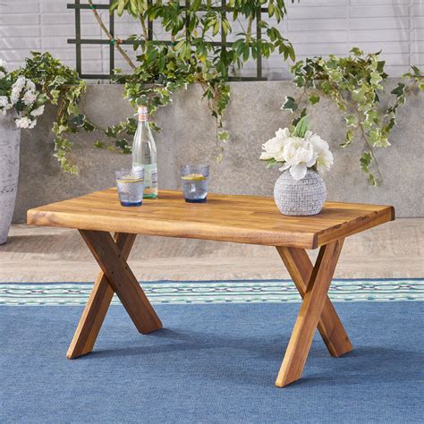 The wooden tea table available on the site are made of different materials such as wood, aluminum, marble, steel, glass and so on, so that you can pick the best one to go with your existing decor. Outdoor Acacia Wood Coffee Table, Teak - Walmart.com ...