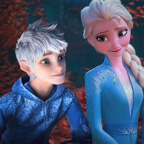 Elsa And Jack Frost Frozen 2 Jelsa Edit 2019 On We Heart It Jack Frost Jelsa Elsa
