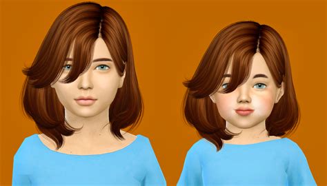 Make up skin tones & details 👶🏼toddler/child (alpha) sims 4 sunburns are cute blush. Sims 4 CC's - The Best: Kids & Toddlers Hair by Fabienne