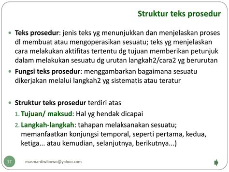 Fungsi Dan Contoh Teks Prosedur