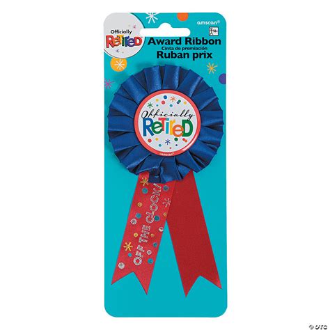 Officially Retired Award Ribbon Oriental Trading