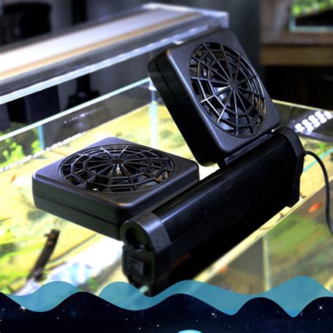 5xus Plug Fans Aquarium Cooler Adjustable Wind Cooling Fan Water