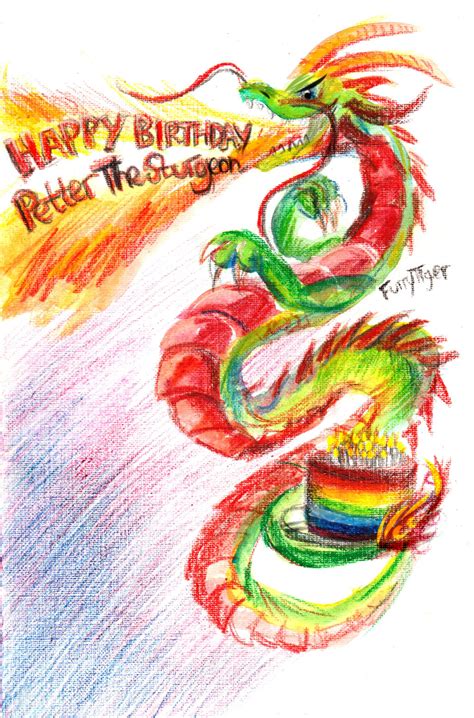 The Dragon Congratulates You Happy Birthday By Furrytiger On Deviantart