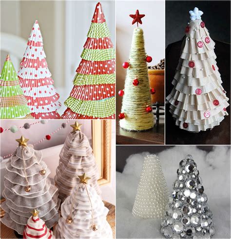 christmas tree craft ideas  diy tabletop christmas trees allfreeholidaycraftscom