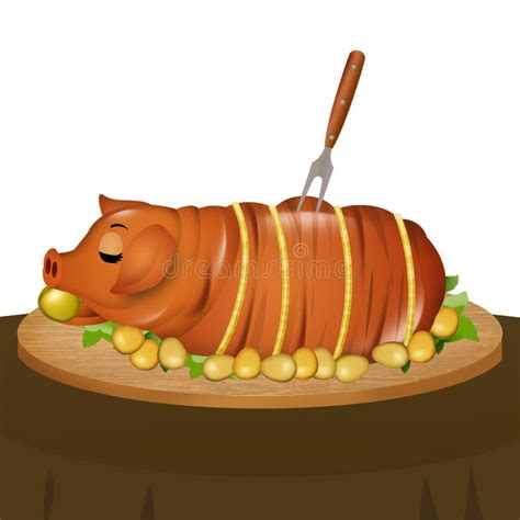 Roast Pork Stock Illustrations 8273 Roast Pork Stock Illustrations