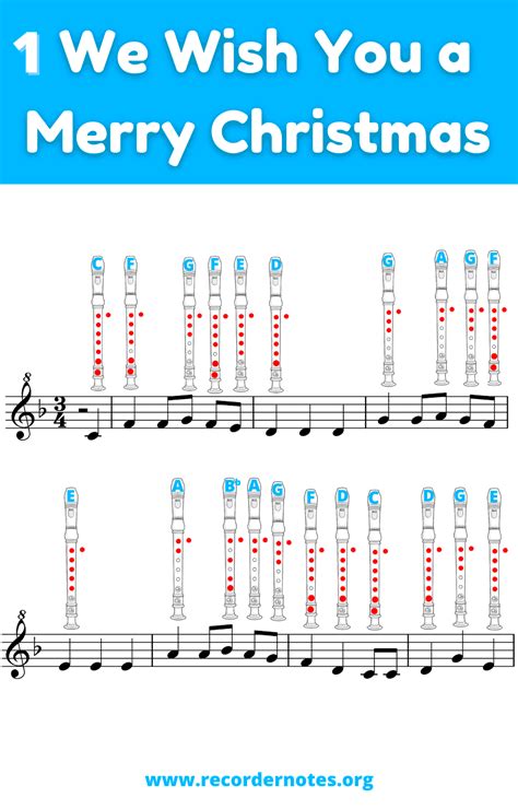 🥇We wish You a Merry Christmas 🥇 Recorder Notes