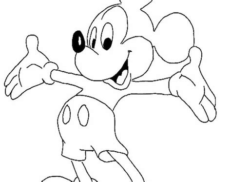 Mewarnai Gambar Mickey Mouse Mewarnai Gambar Buku Drawing Image