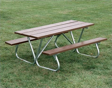 8′ Heavy Duty Bolt Thru Picnic Table With Recycled Plastic Planks Linkshots