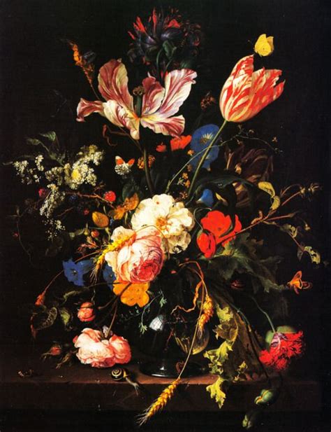 Jan Davidsz De Heem Flowers In A Vase 1660 Flower Painting Images