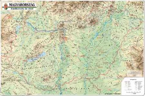 Nézd meg ezeket is, hasznosak lehetnek utazásodhoz: Magyarország domborzata és vizei falitérkép - Topográf ...