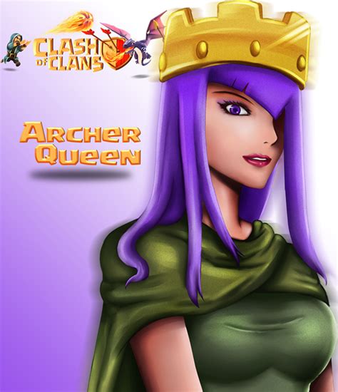 Clash Of Clans Fan Art Clash Of Clans Archer Queen Clan