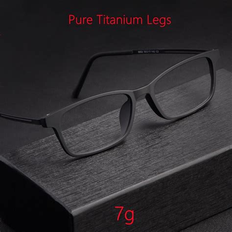 Yimaruili Ultra Leve Confortável Puro Titânio Armação De óculos Miopia Quadrado óculos ópticos