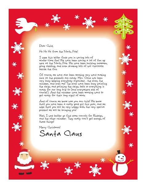 Easy Free Letter From Santa Magical Package Secret Santa Invitation