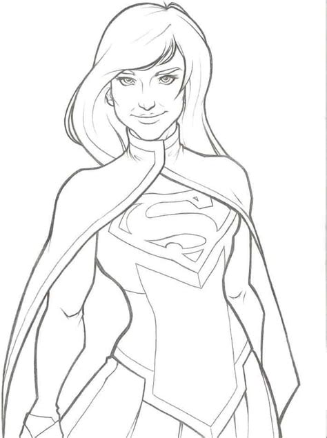 Supergirl Coloring Pages To Print Best Coloring Pages