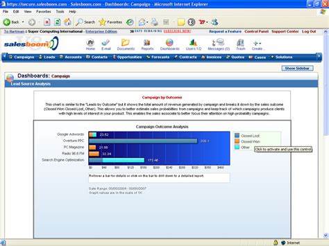 Campaign Management Software Screen Shots On Demand Crm