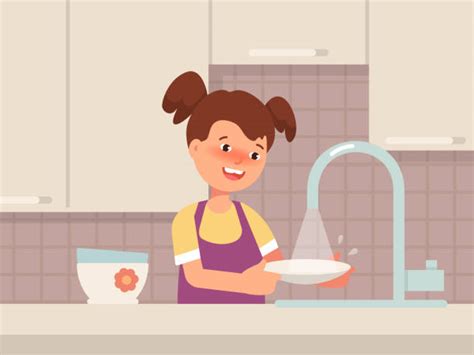 Teenager Doing Dishes Illustrations Royalty Free Vector Graphics And Clip Art Istock