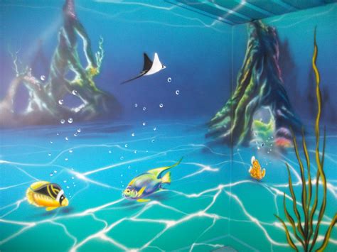 Under The Sea Mural For Kidz World St Austel Sea Murals Mural Box Art