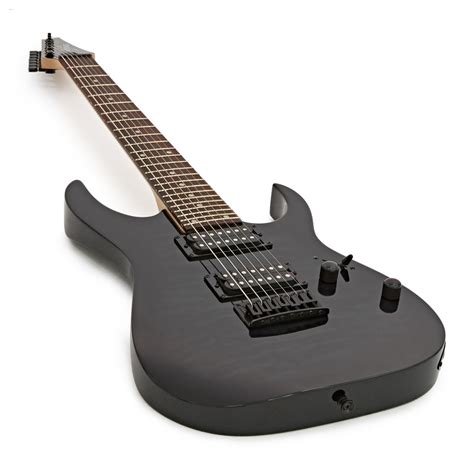 Ibanez Gio Rg7221qa Tks 7 String Electric Guitar Transparent Black