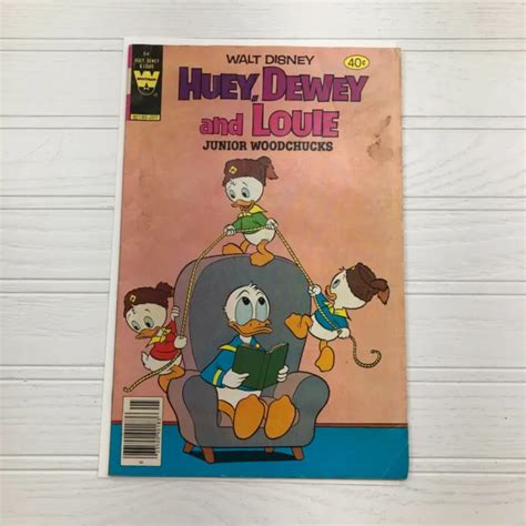 64 Walt Disney Huey Dewey And Louie Junior Woodchucks Whitman Comic