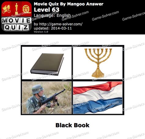 Movie Quiz Mangoo Level 63 Game Solver