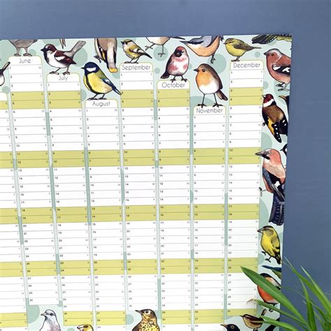 2022 Garden Birds Calendar And Year Planner By Alexia Claire