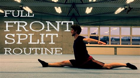 Front Split Loaded Stretching Tutorial Full Routine Youtube
