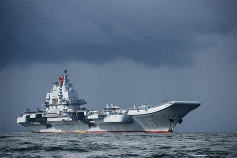 Chinese Aircraft Carrier Liaoning Departing Hong Kong Harbour R WarshipPorn