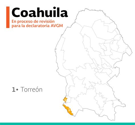 Mapa De Coahuila Con Nombres