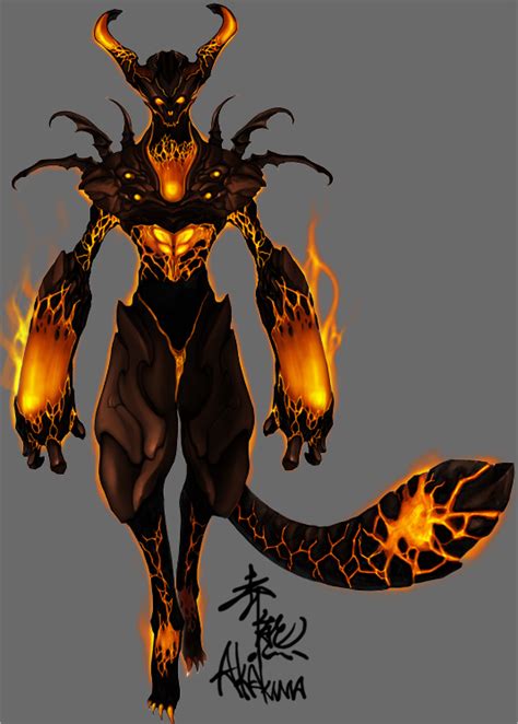 Flame Demon By Akakuma On Deviantart