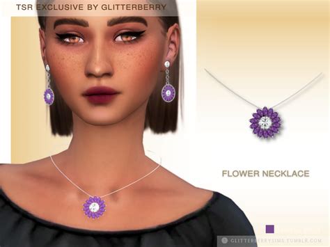 The Sims Resource Flower Necklace