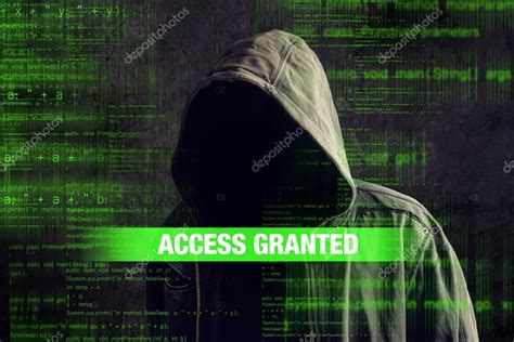 Faceless Hooded Anonymous Computer Hacker — Stock Photo