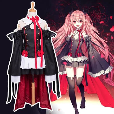 Anime Seraph Of The End Krul Tepes Full Set Halloween Party Dress