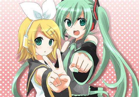 Vocaloid Miku Hatsune And Rin Kagamine Wallpaper 2523x1769 776171