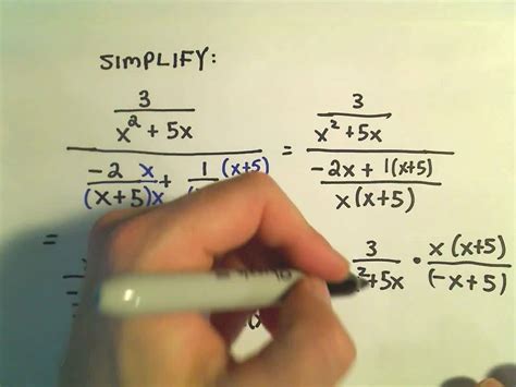 simplifying complex fractions ex 2 youtube