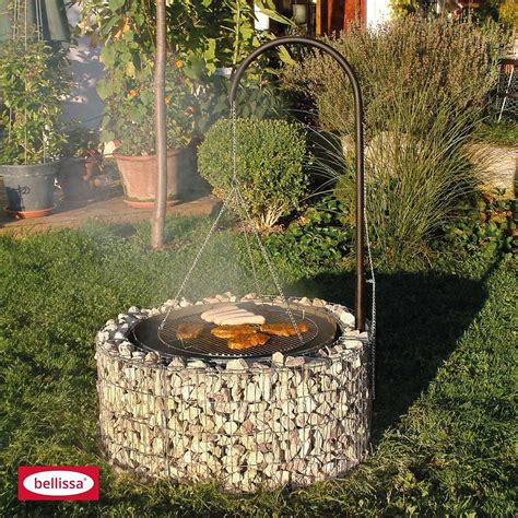 Die hausordnung und das grillen. Garten-Feuerstelle mit Grill, 92/72x40cm Stahl bei HELLWEG