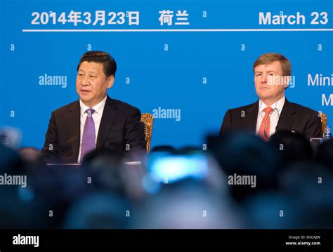 King Willem Alexander The Netherlands And Chinese President Xi Jinping