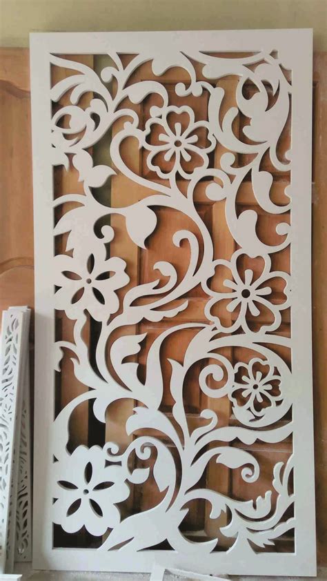 Floral Jali Partition Design Makerbhawan Cnc Jali Jali Design