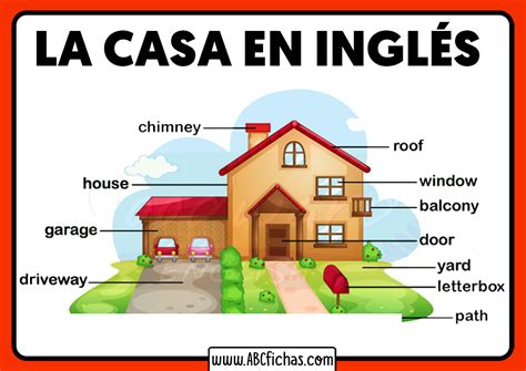 Vocabulario De Las Partes De Una Casa En Inglés Para Niños