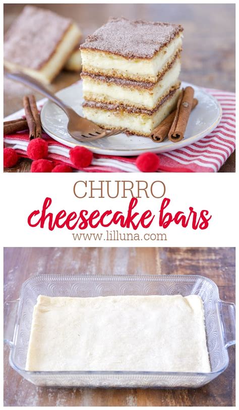 Churro Cheesecake Bars Two Treats In One Lil Luna