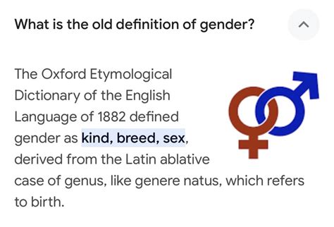 What Do You Think May Be A Reason Why Biological Sex And Gender Are Not Considered Synonyms In