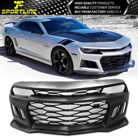 Fits 14 15 Chevy Camaro 5th To 6th Gen Zl1 Front Bumper Conversion Cover Pp