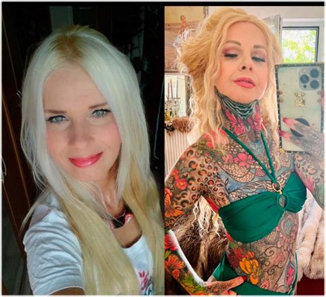 Mulher De 56 Anos Tem Corpo Totalmente Tatuado Veja Antes E Depois