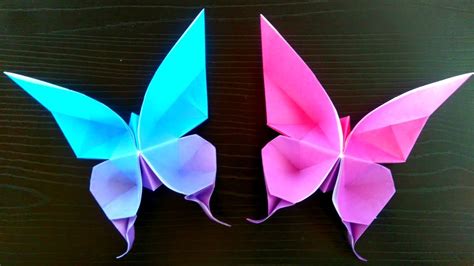 Origami Mariposa Mariposa Realista De Papel Facil Con Un Cuadrado De