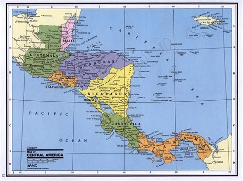 Central America Map En Espanol Map Of World