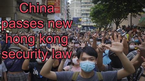 Hong Kong New Security Law Youtube