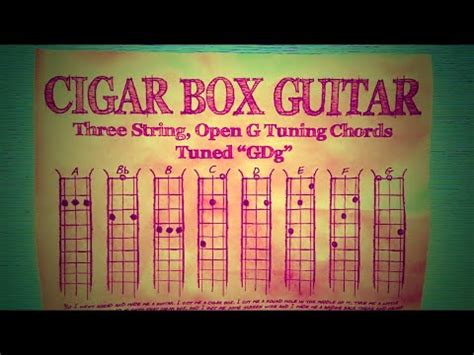 Cigar Box Guitar Gdg Chords Lesson Youtube