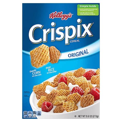 Kelloggs Crispix Breakfast Cereal 8 Vitamins And Minerals Original