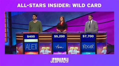 All Stars Insider Wild Card Jeopardy Youtube